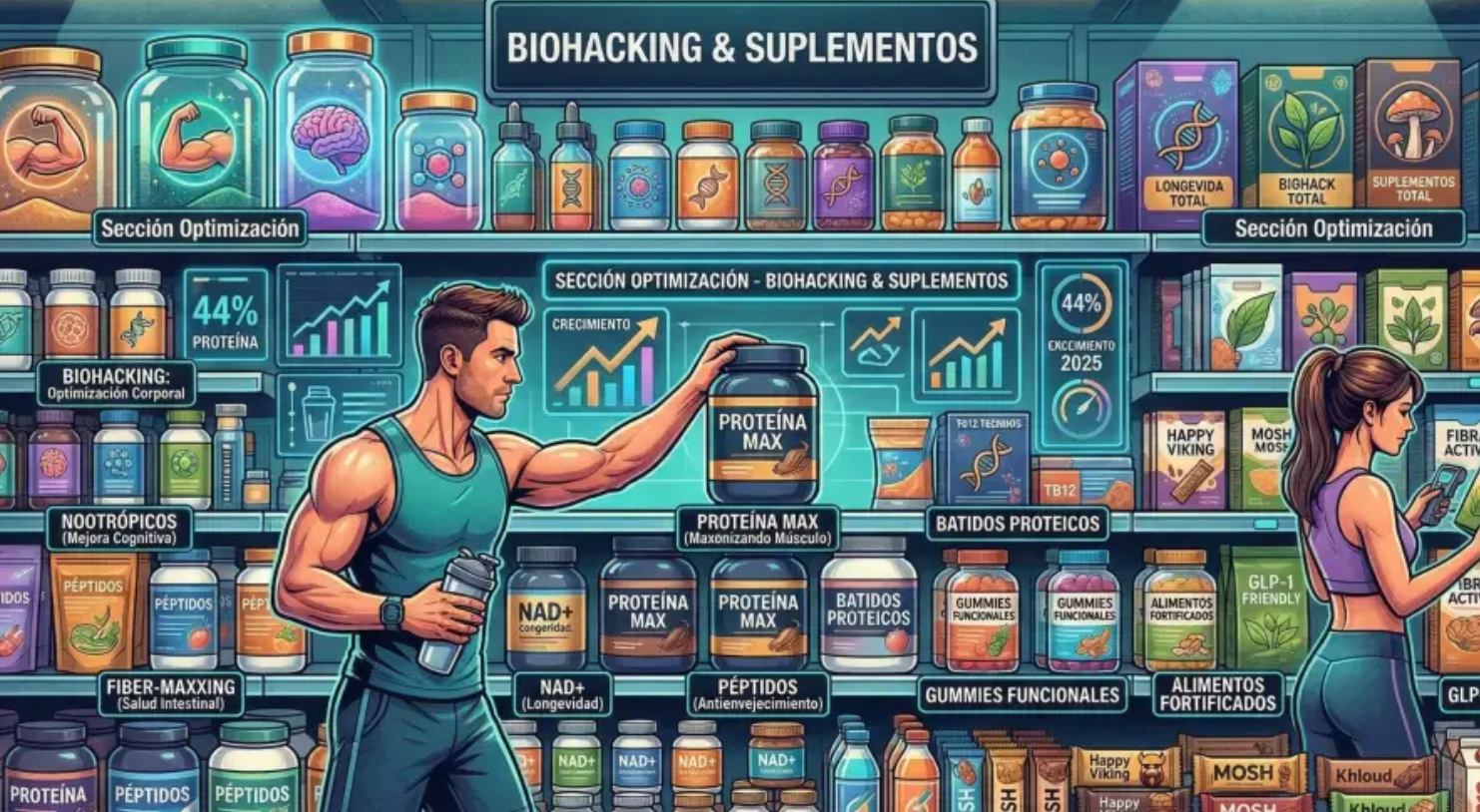 Los Suplementos Rediseñan la Góndola Los Suplementos Rediseñan la Góndola